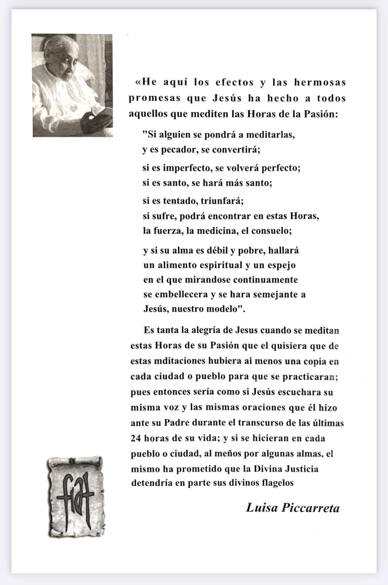 Las 24 Horas De La Pasion De Jesus | Luisa Picarreta
